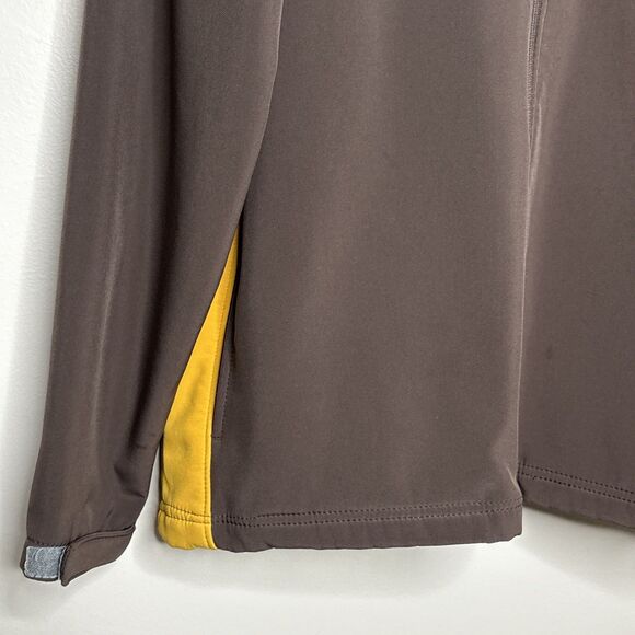 Wyoming Cowboys Russell Jacket Mens Small Brown Gold Full Zip Fleece Lined - Picture 3 of 11